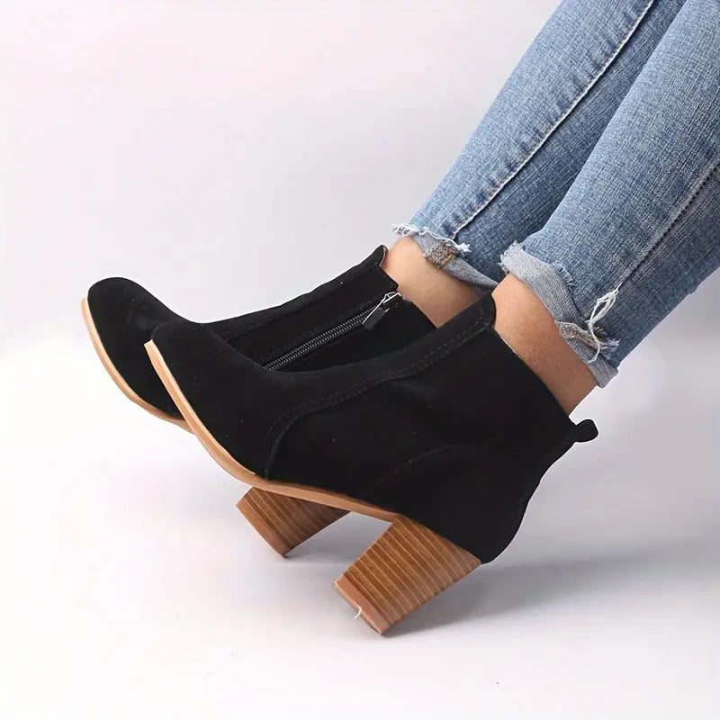 Women’s Comfort Chunky Heel Ankle Boots