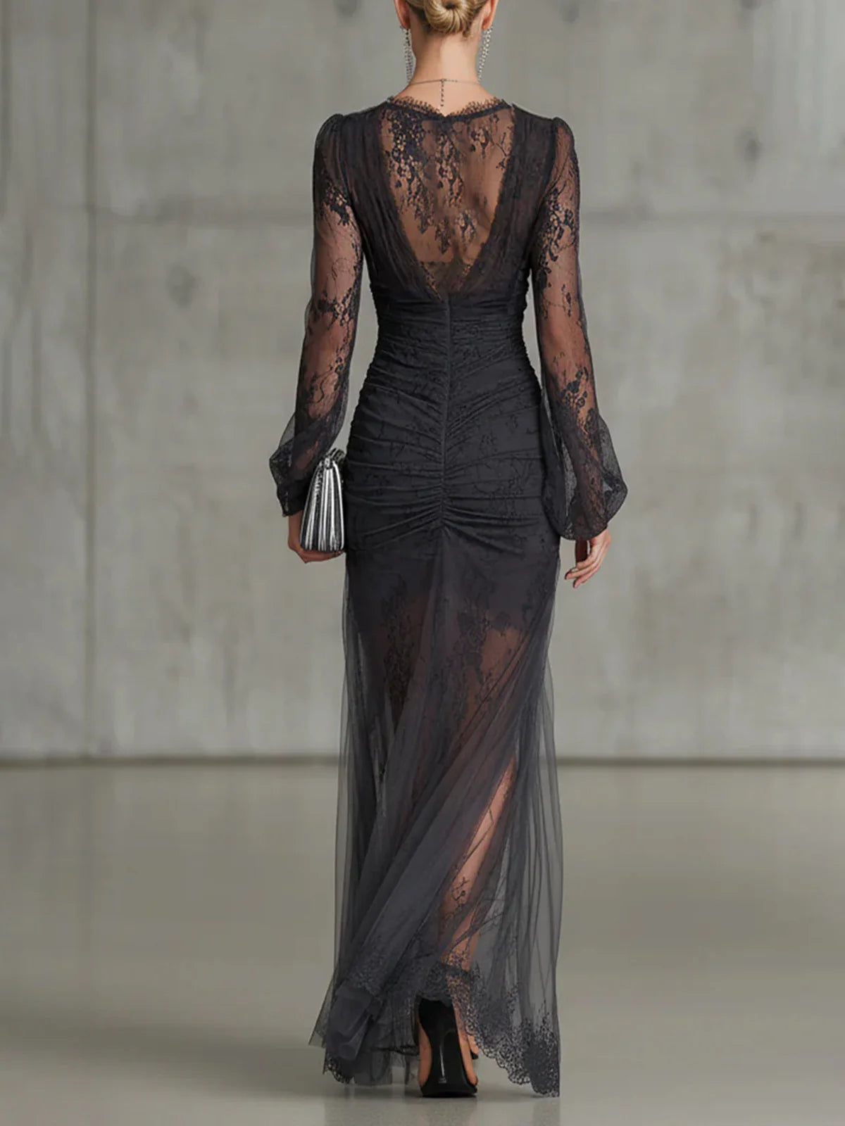 Viviana™ | Lace Ruched Evening Gown