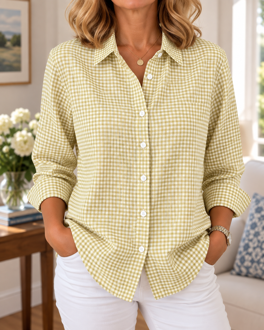 Checkered Button Shirt