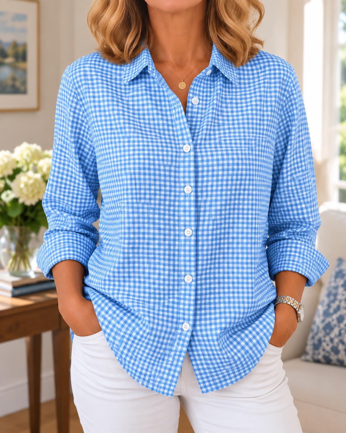 Checkered Button Shirt