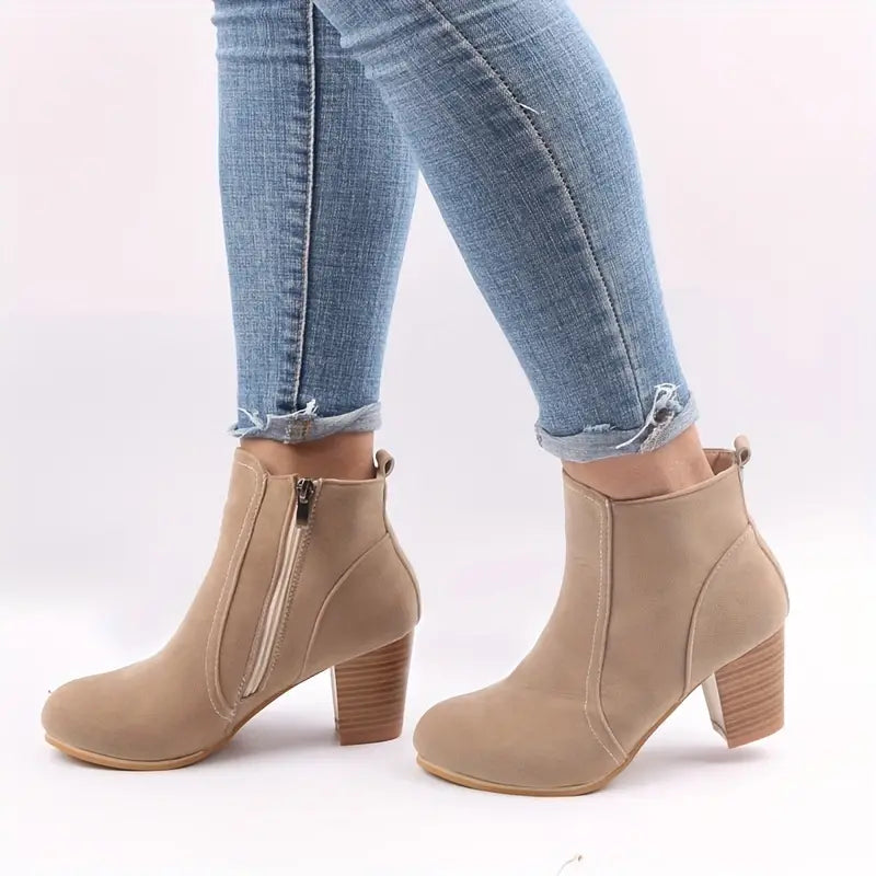 Women’s Comfort Chunky Heel Ankle Boots