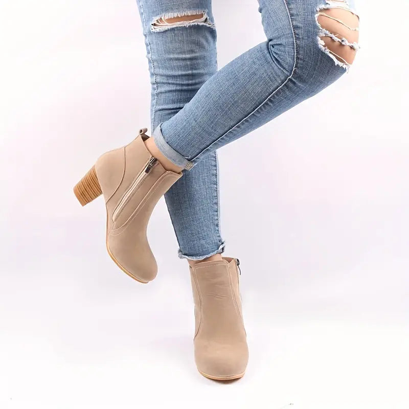 Women’s Comfort Chunky Heel Ankle Boots