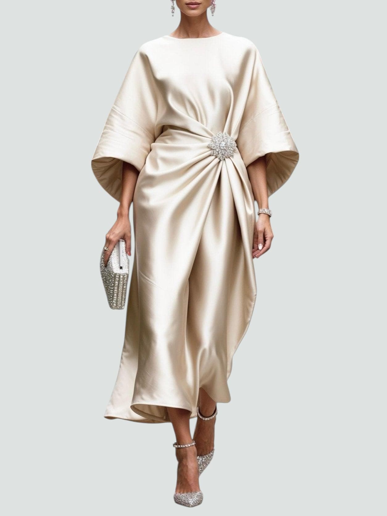 ISABEL – LUXE DRAPED EVENING DRESS