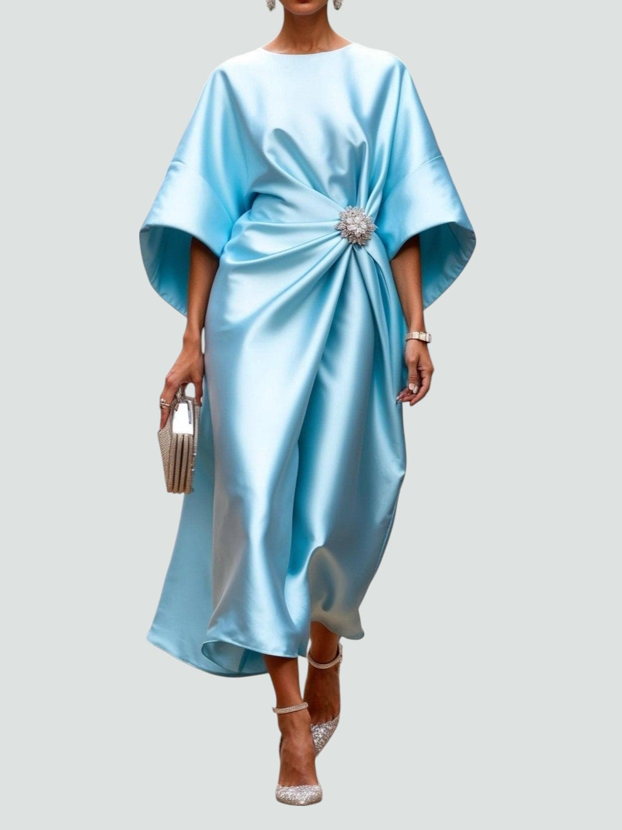 ISABEL – LUXE DRAPED EVENING DRESS