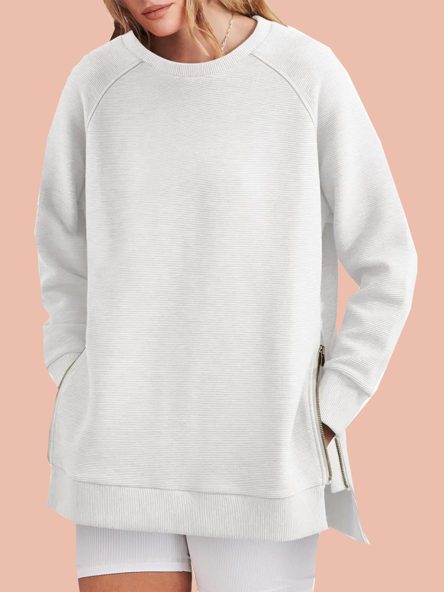Kelly | Side Zipper Oversized Sweatshirt