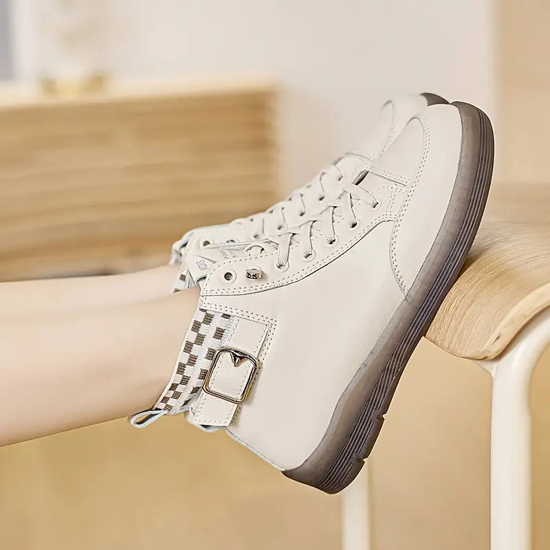 Women’s Comfort Buckle Strap Boots
