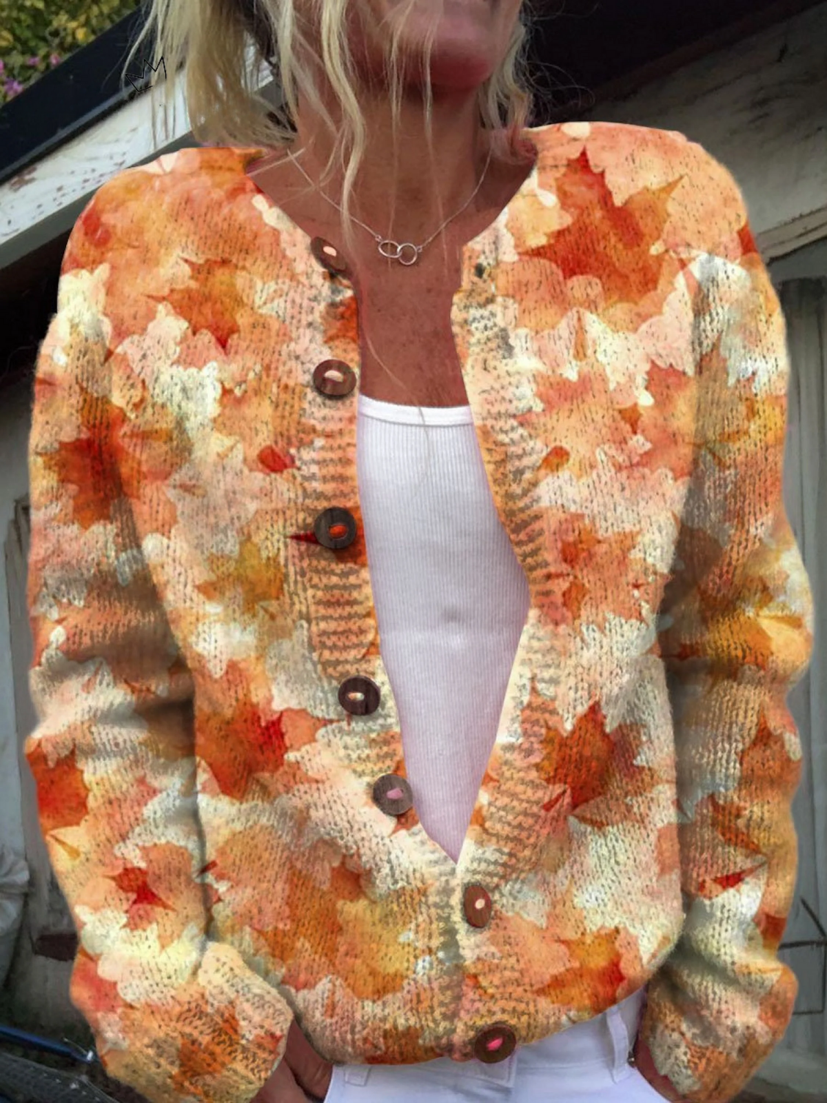 Briarwood | Vintage Maple Leaf Knit Cardigan