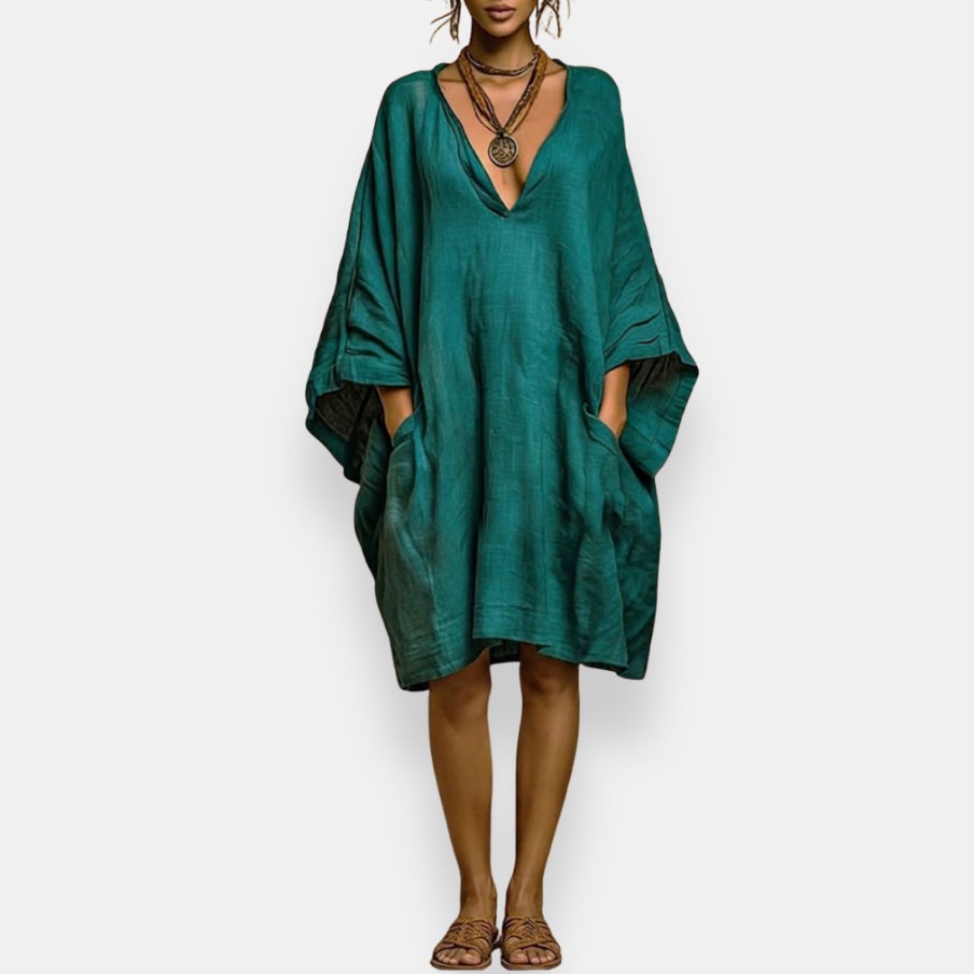 Cassienne | Oversized Dress with a Low Neckline