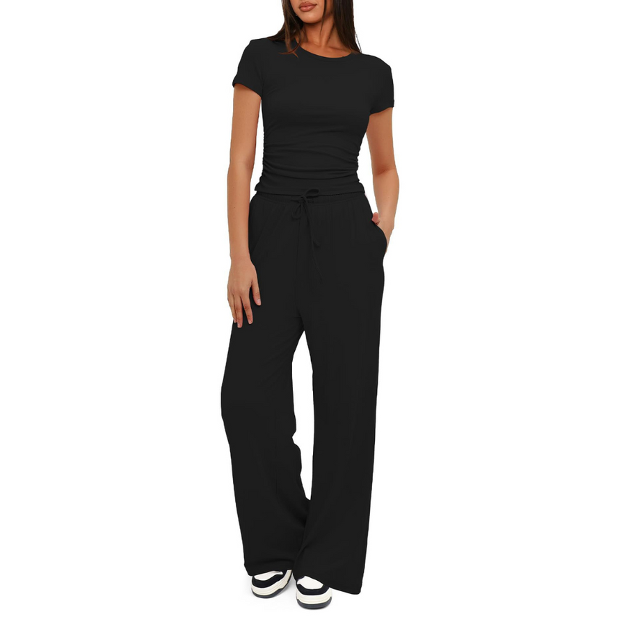 GLORIA™ – Cozy Bell Bottom Loungewear Set