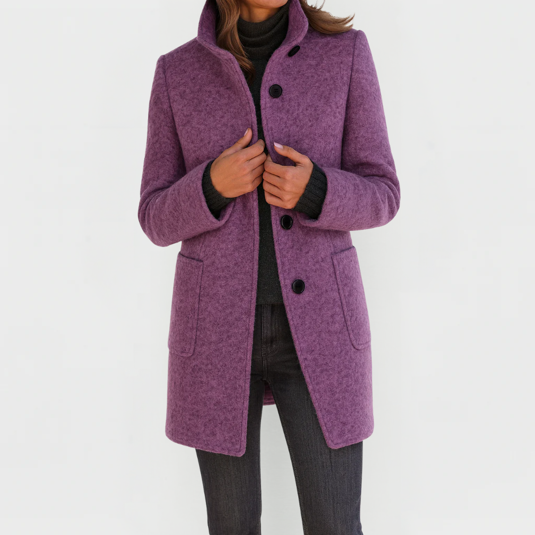 Beatrice™ | Classic Everyday Button Coat