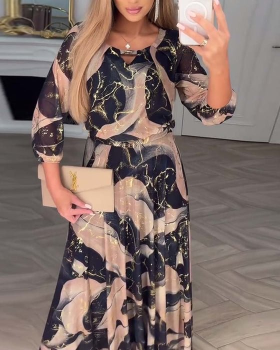 Chavelle | Printed Chiffon Dress