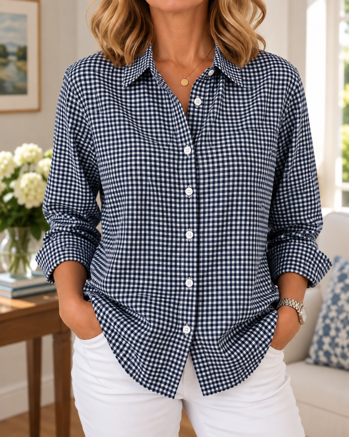 Checkered Button Shirt