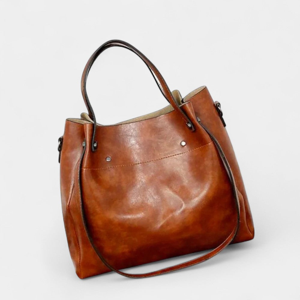 DANIELLA 4-PIECE LEATHER BAG SET