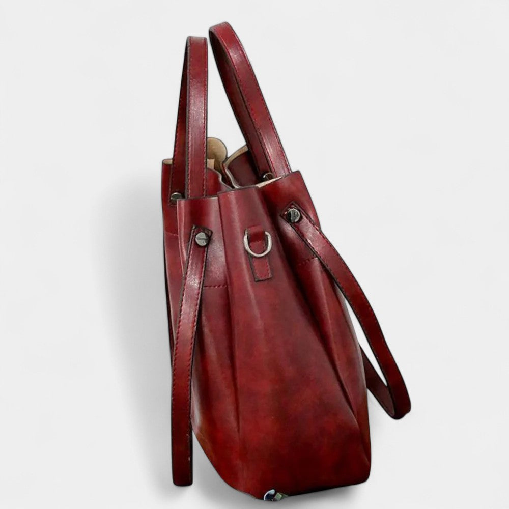 DANIELLA 4-PIECE LEATHER BAG SET