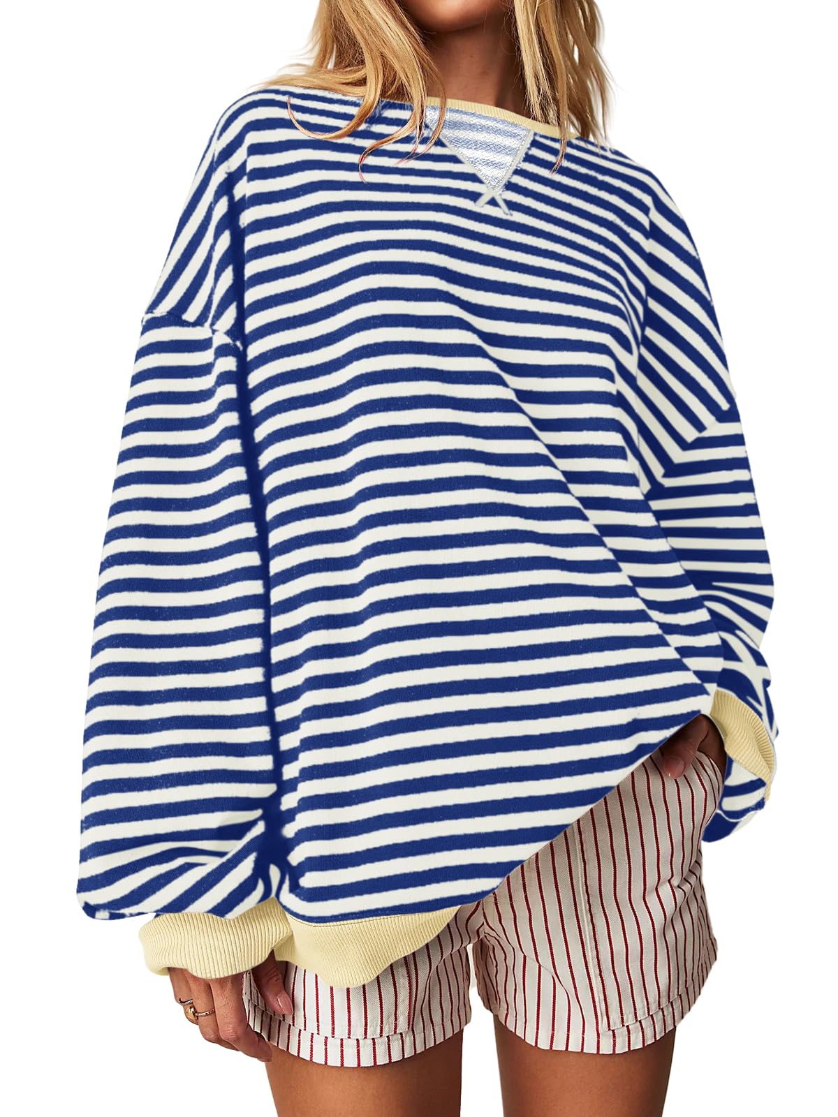 Janice | Striped Oversized Sweatshirt