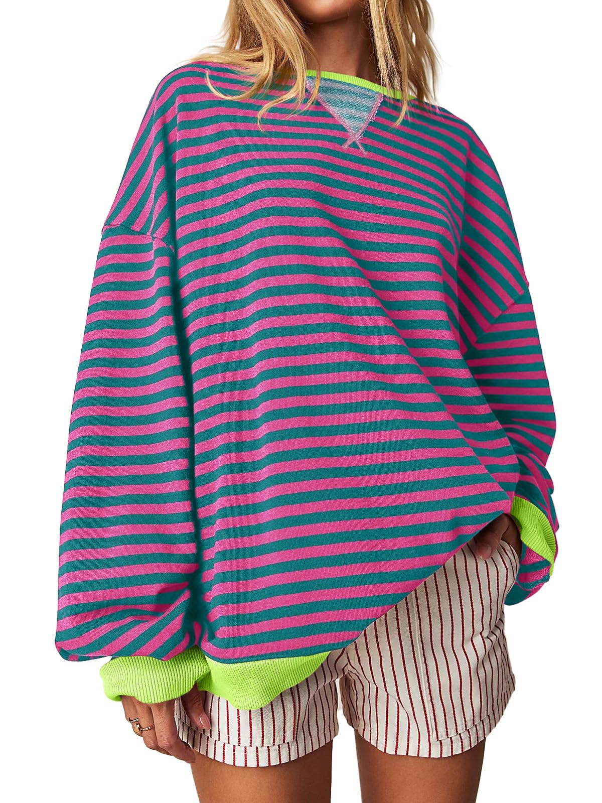 Janice | Striped Oversized Sweatshirt
