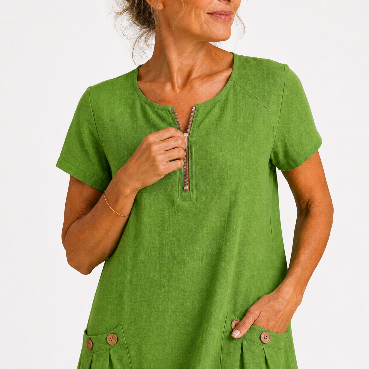 Eliana | Casual Cotton & Linen Dress