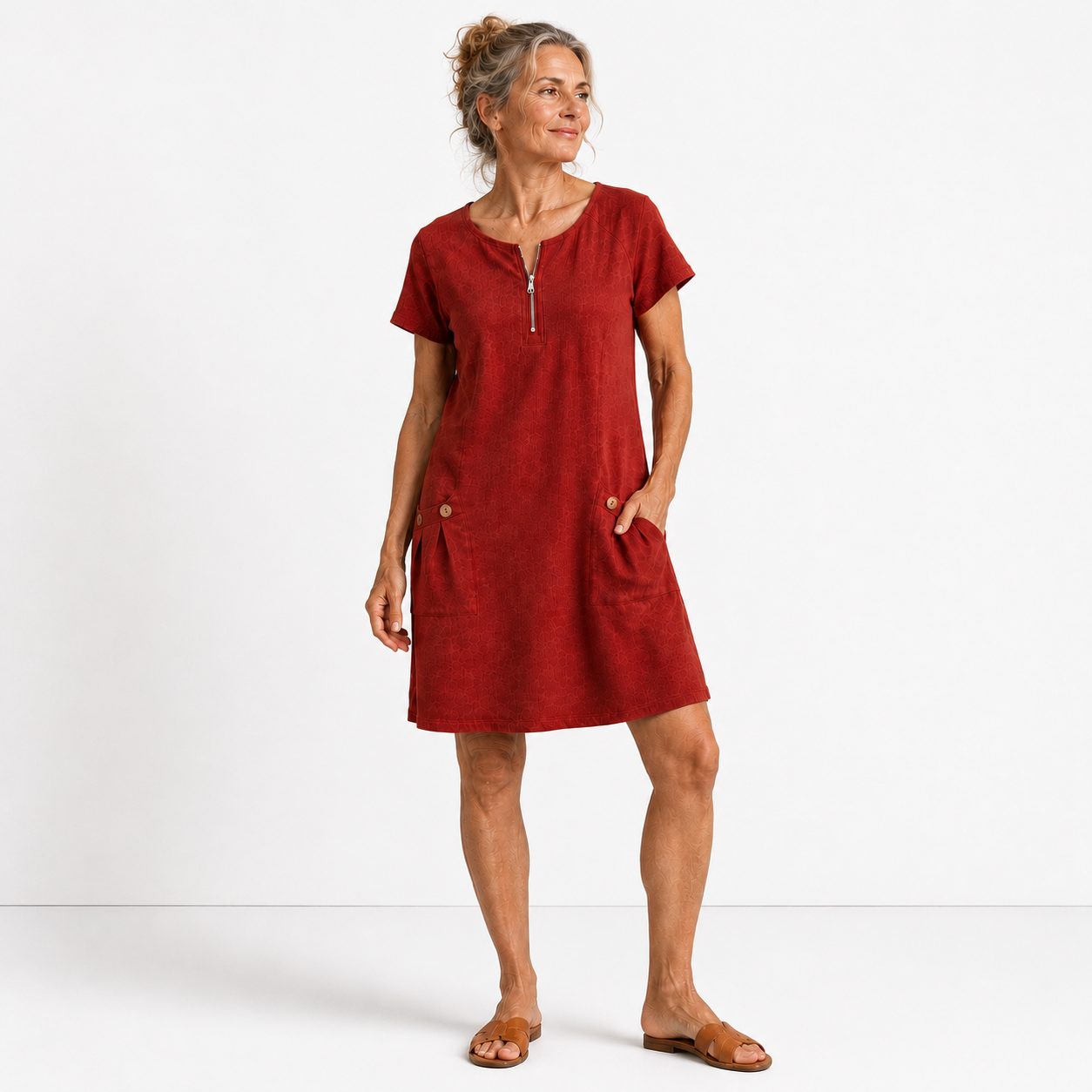 Eliana | Casual Cotton & Linen Dress