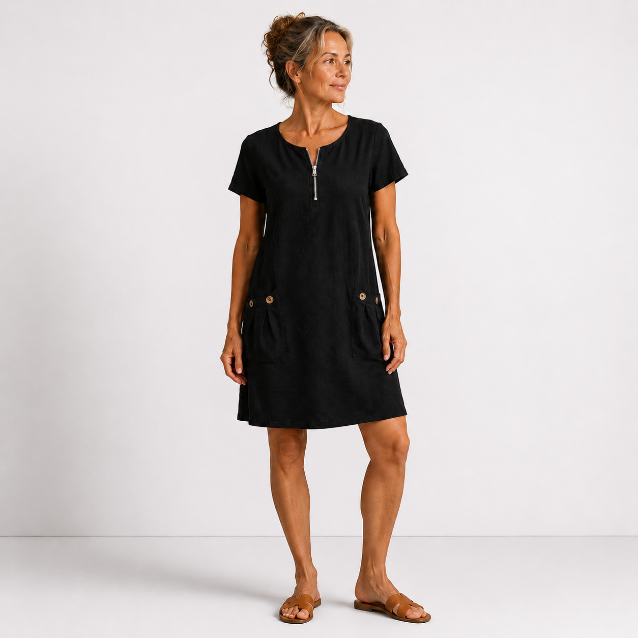 Eliana | Casual Cotton & Linen Dress