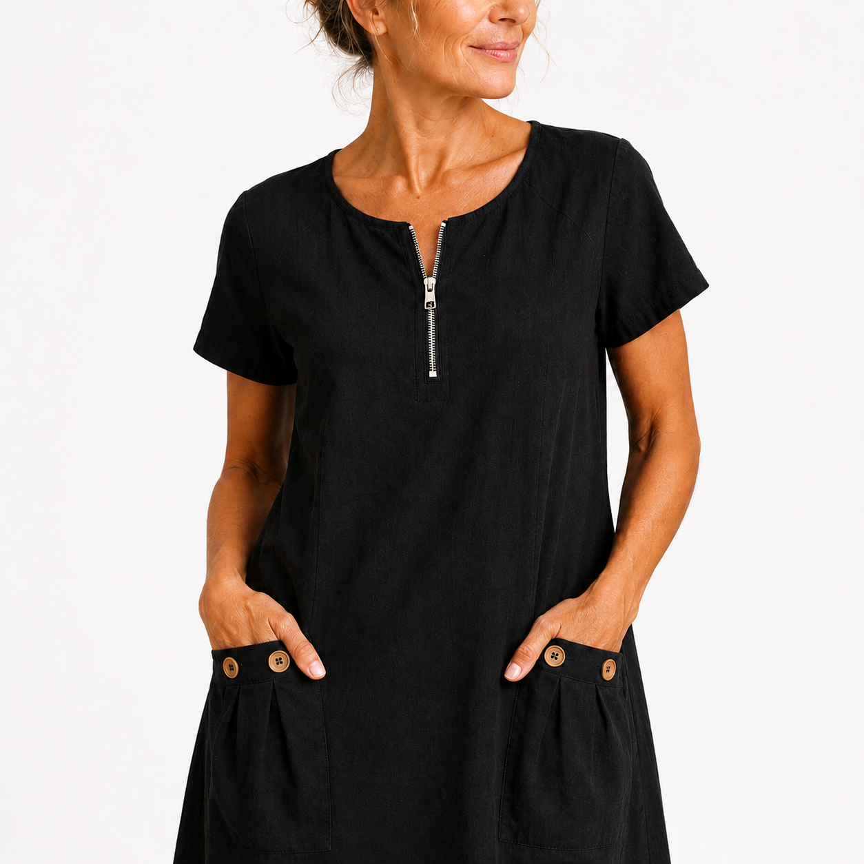 Eliana | Casual Cotton & Linen Dress
