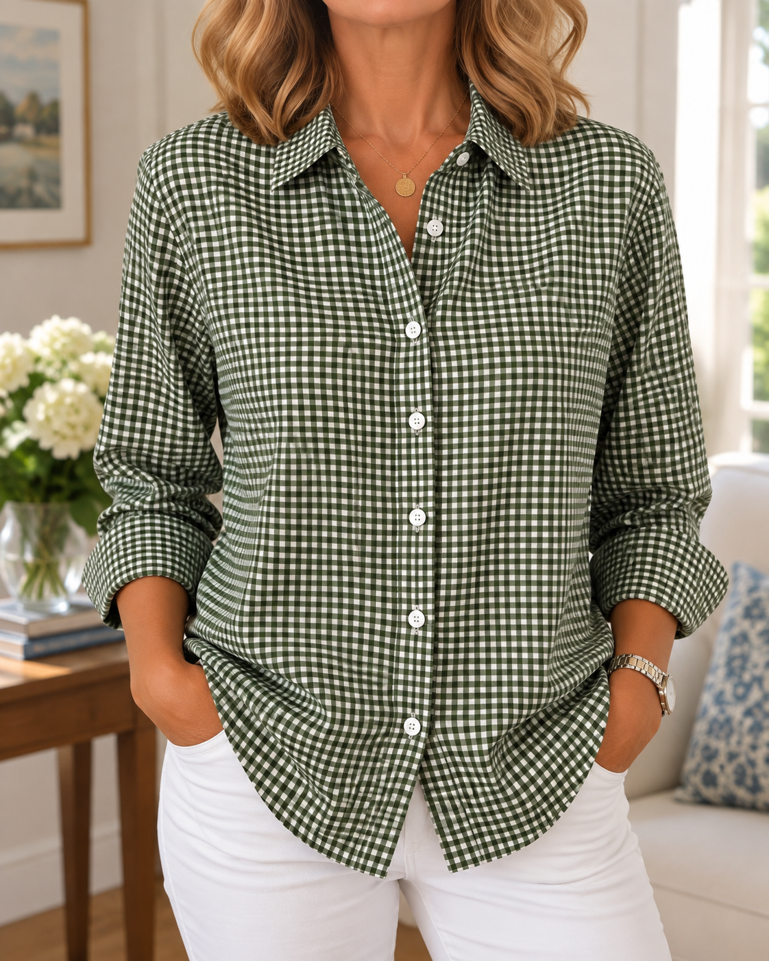 Checkered Button Shirt