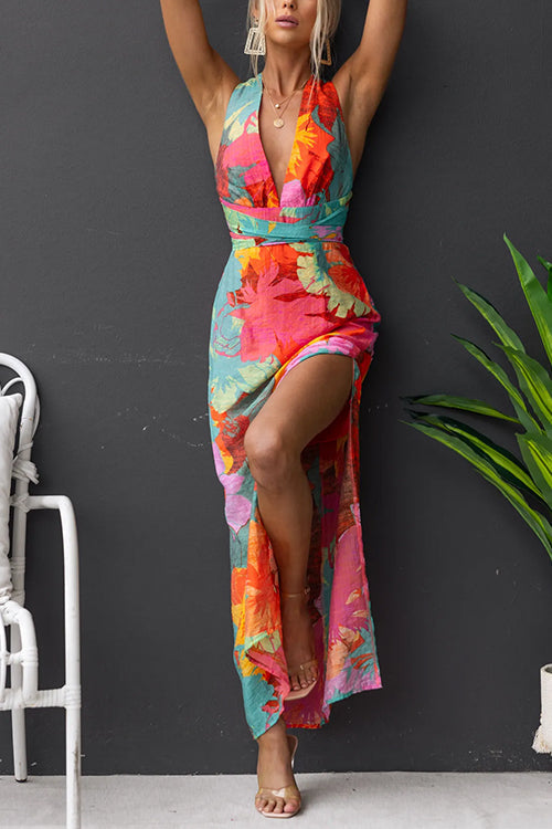 Floral Print Maxi Dress