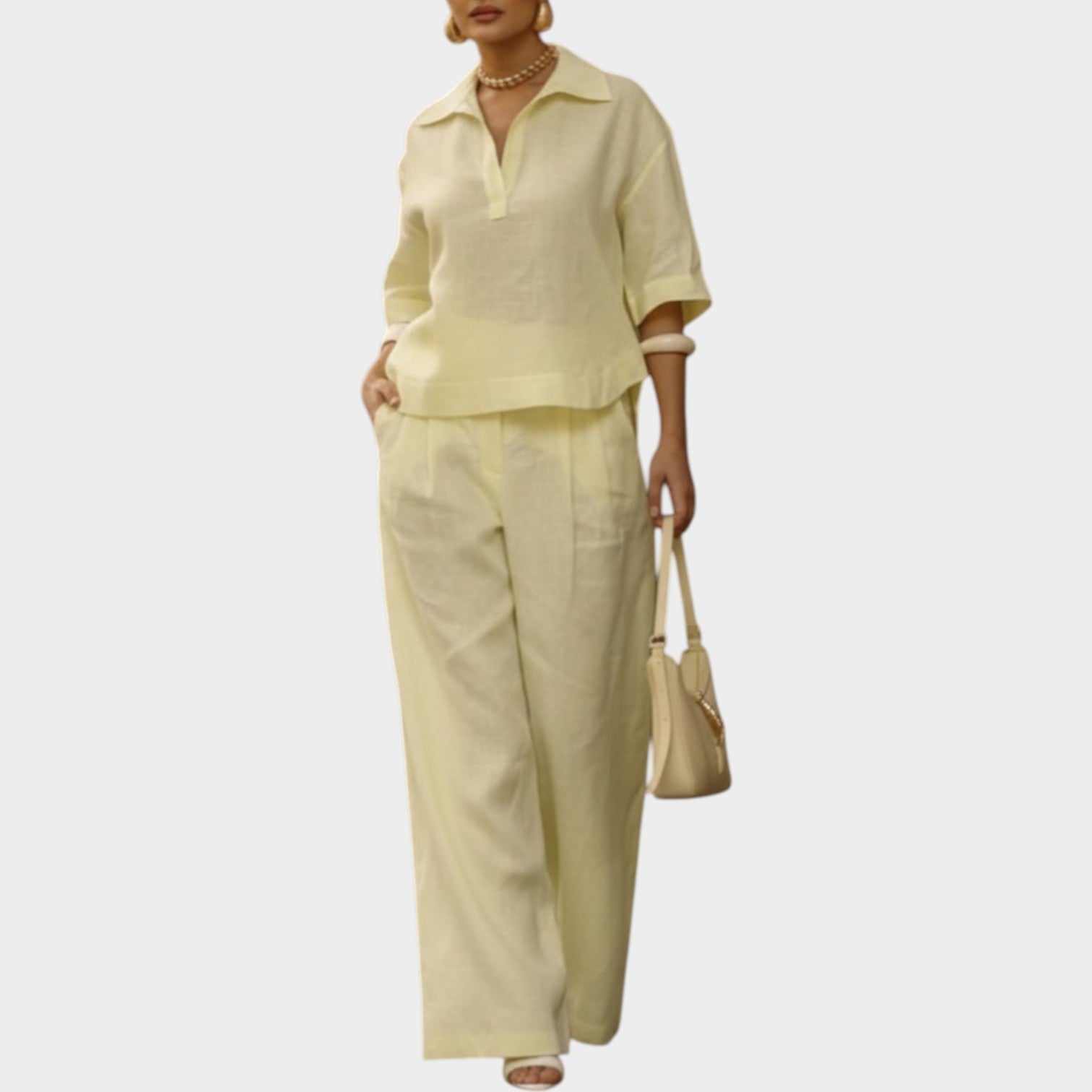 Relaxed Tailored Two-Piece Set