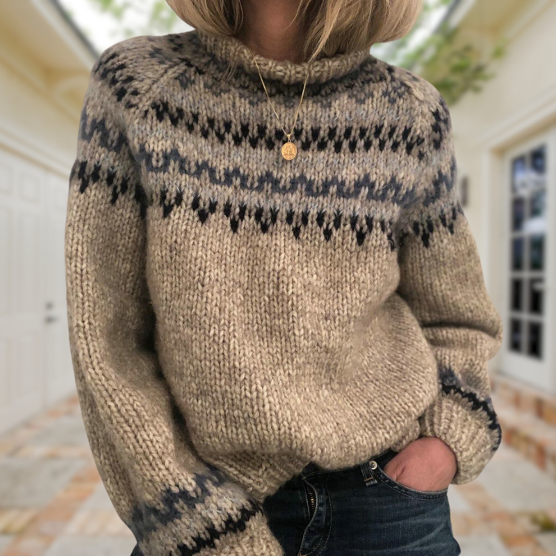 Women’s Nordic Fair Isle Knit Sweater