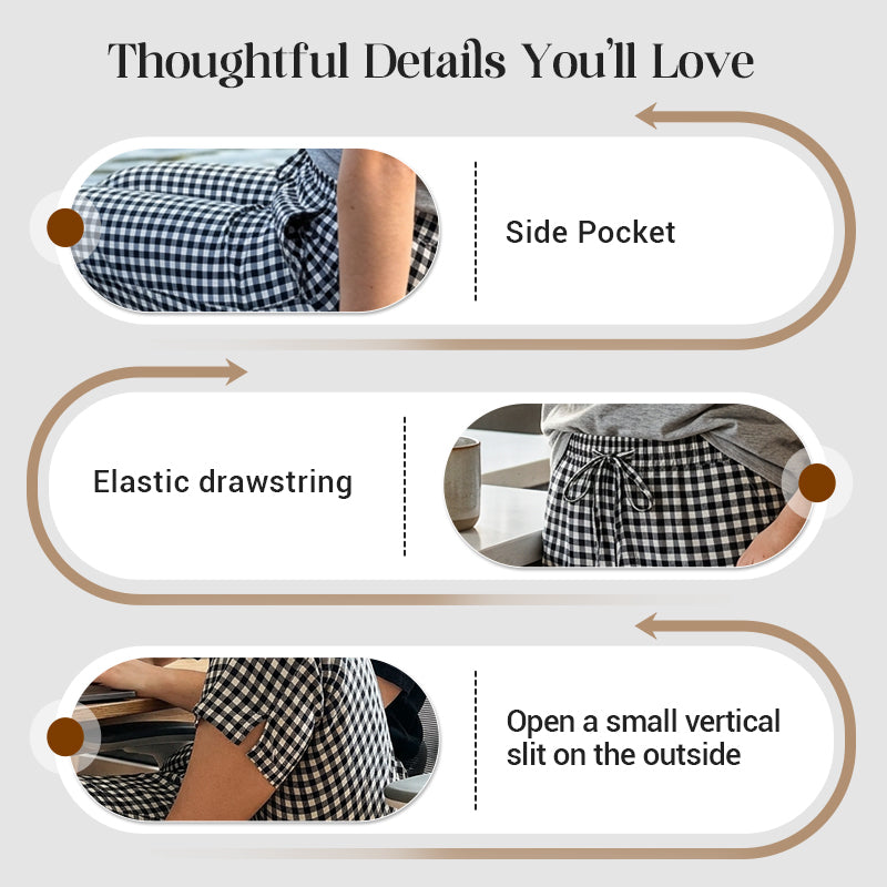 Jessy - Relaxed Summer Plaid Capri Pants