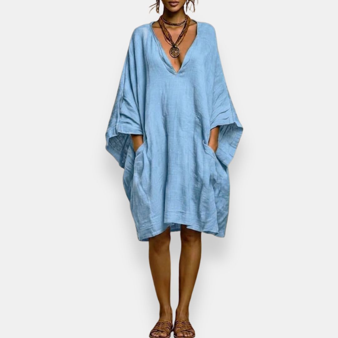 Cassienne | Oversized Dress with a Low Neckline