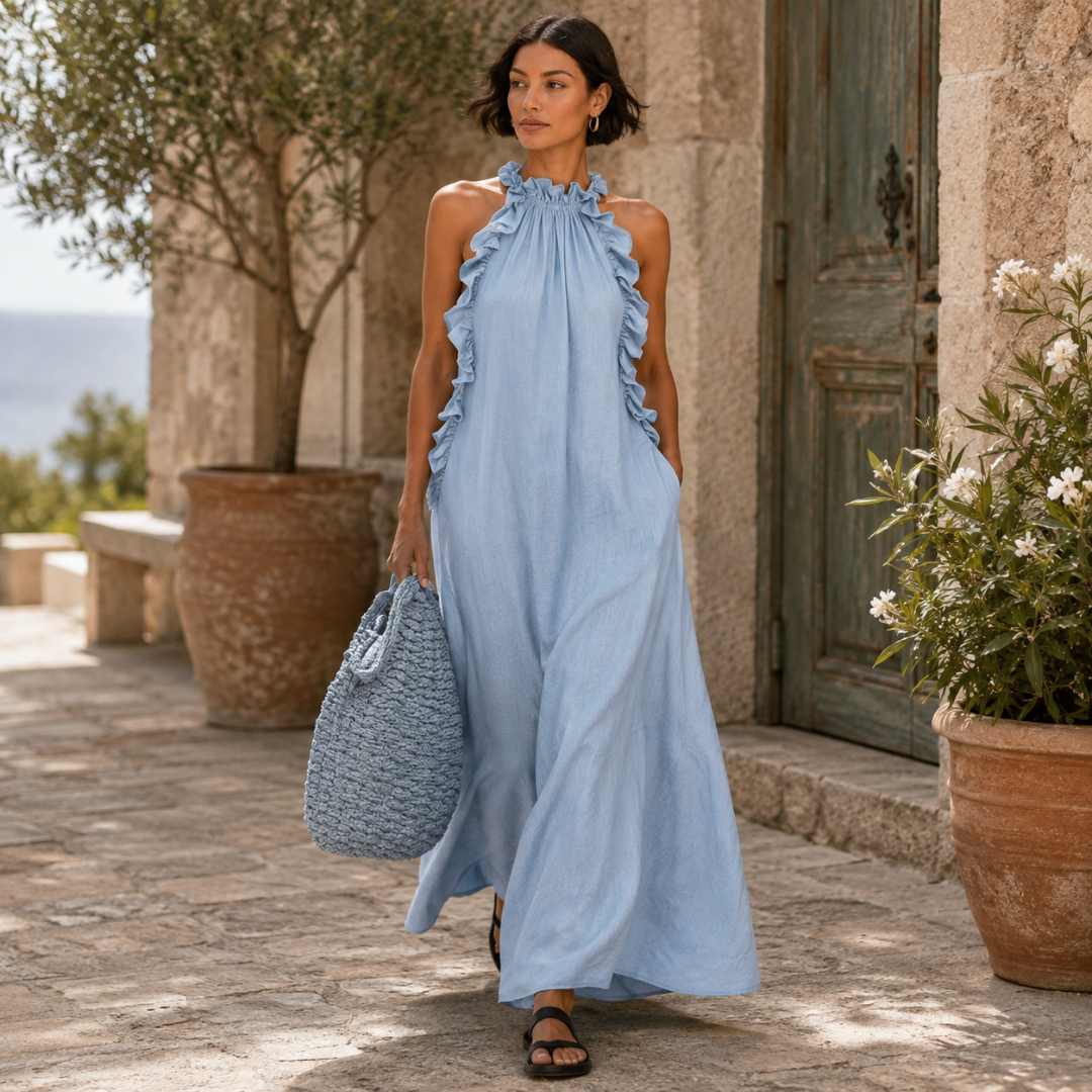 Arabella™ | Soft Ruffle Statement Maxi Dress