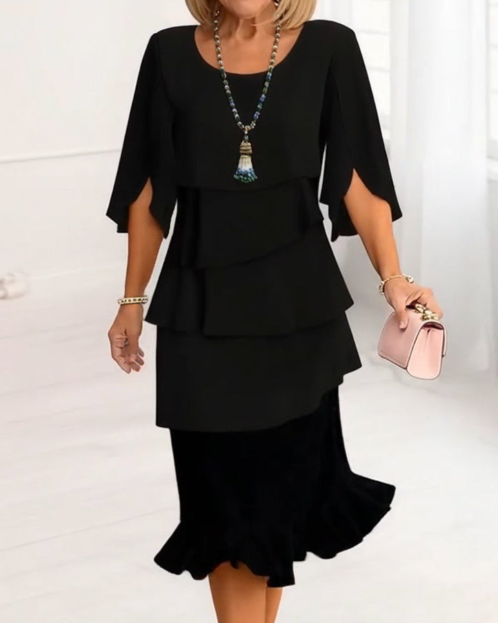 Patricia | Elegant Ruffle Dress for Comfort