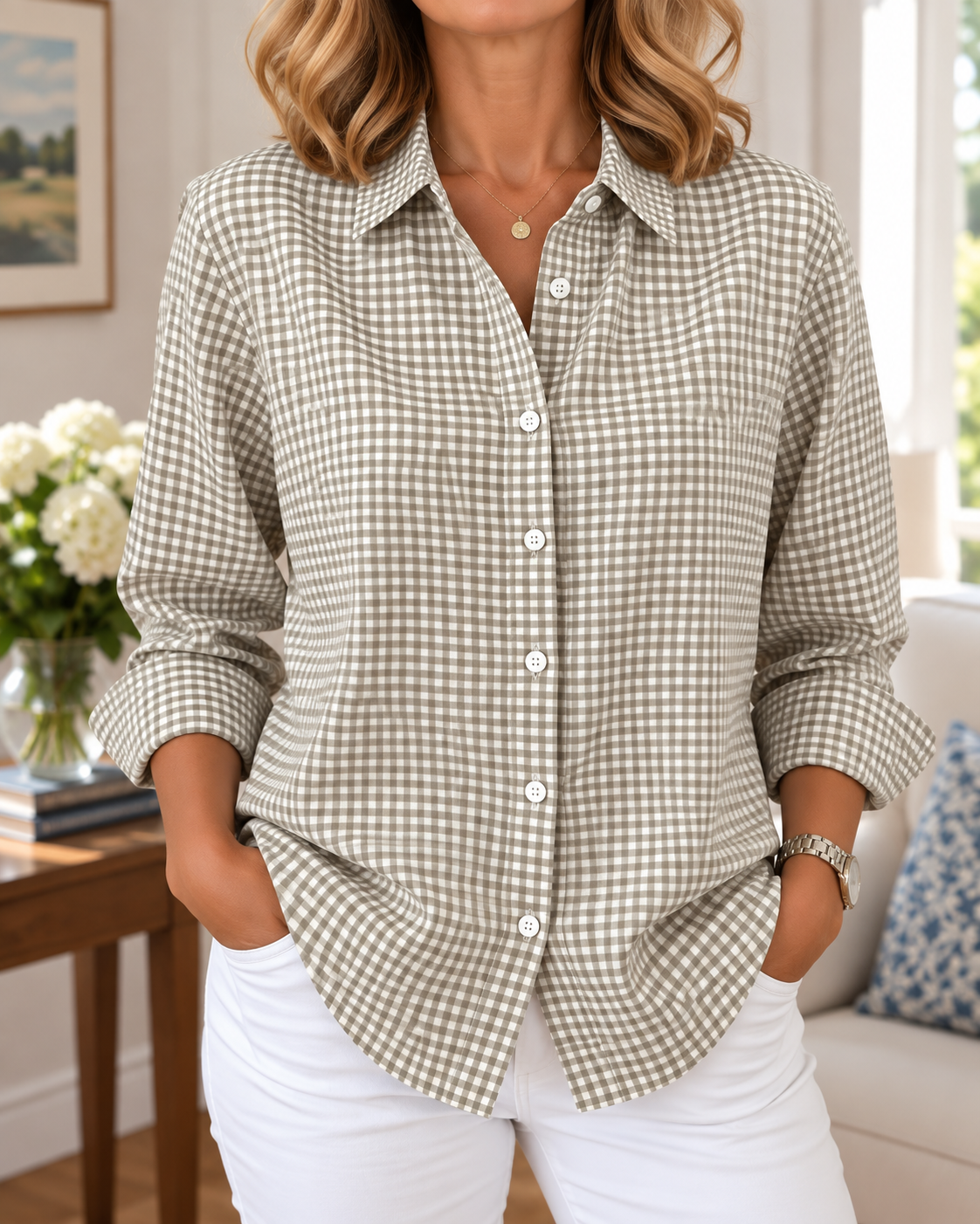 Checkered Button Shirt
