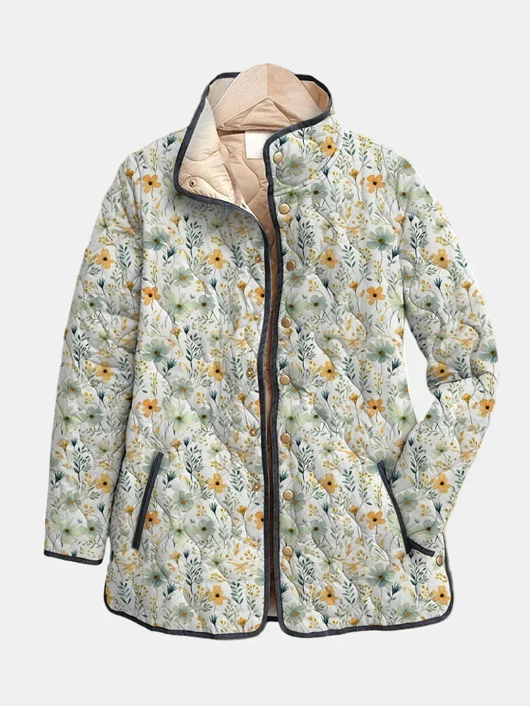 Women’s Floral Print Quilted Jacket