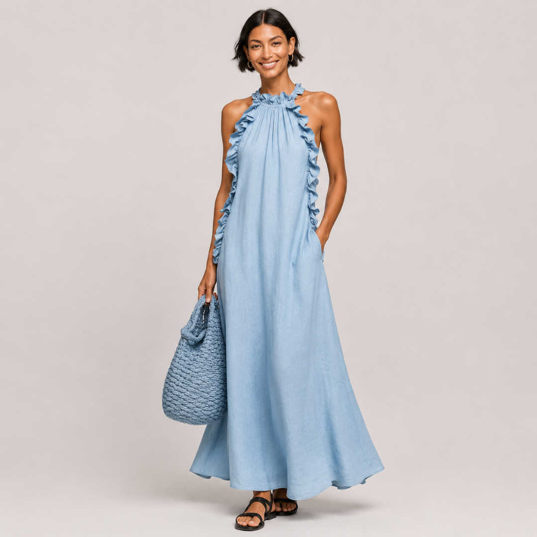 Arabella™ | Soft Ruffle Statement Maxi Dress