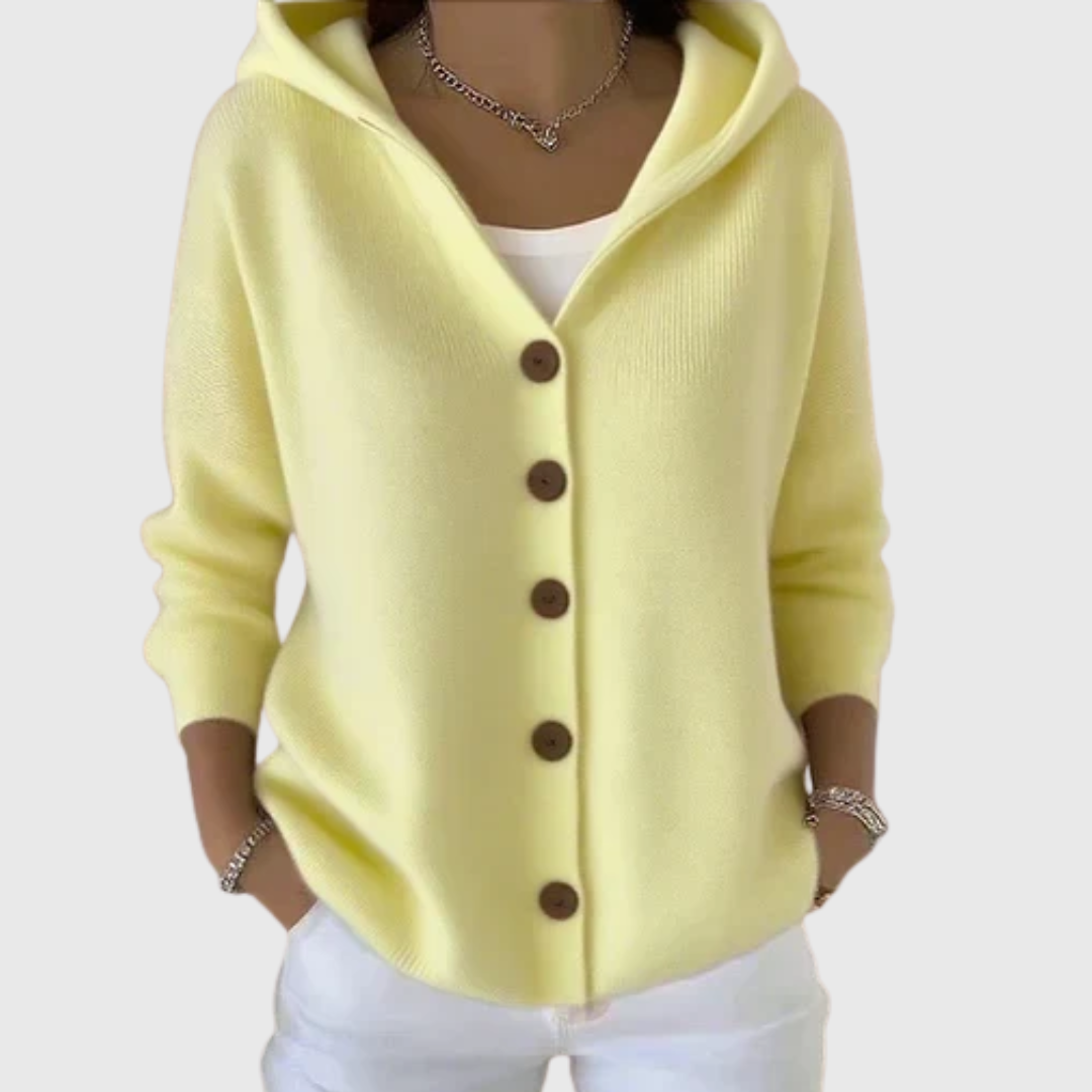 Elma | Hooded Button-Up Cardigan