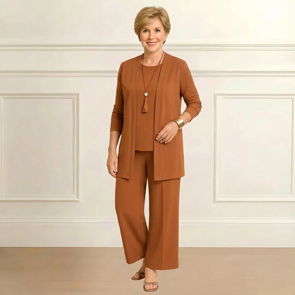 Barbara Cardigan, Top & Pants Set