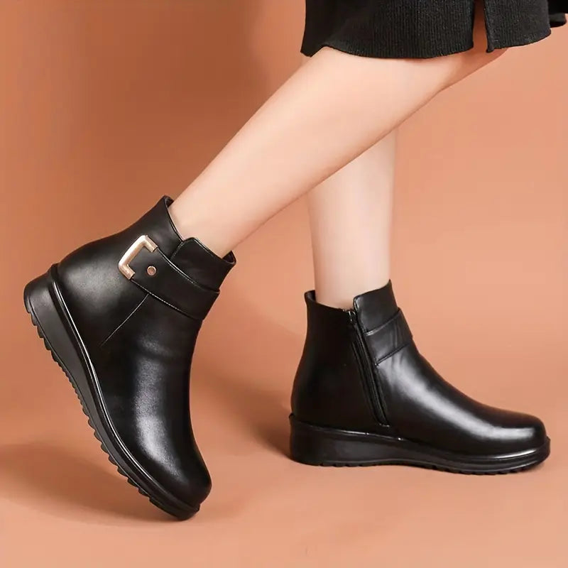 Women’s Fleece-Lined Winter Ankle Boots