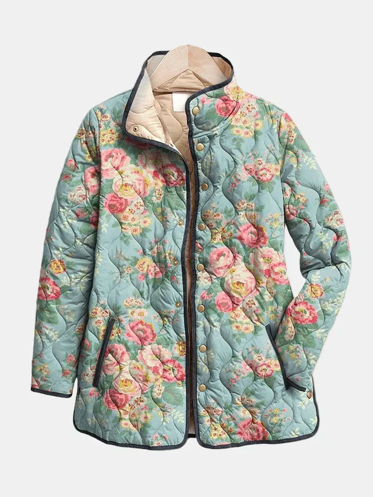 Women’s Quilted Floral Print Jacket
