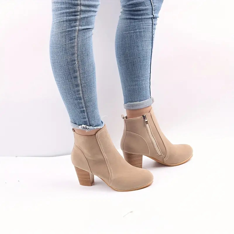 Women’s Comfort Chunky Heel Ankle Boots