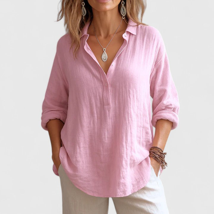 Franzina | Classic Linen Blouse