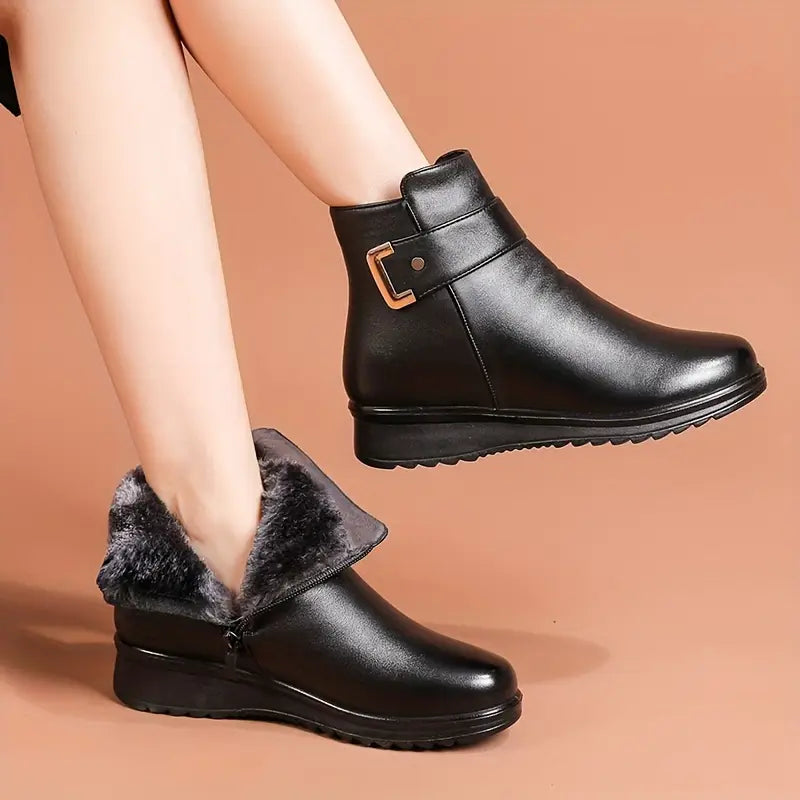 Women’s Fleece-Lined Winter Ankle Boots