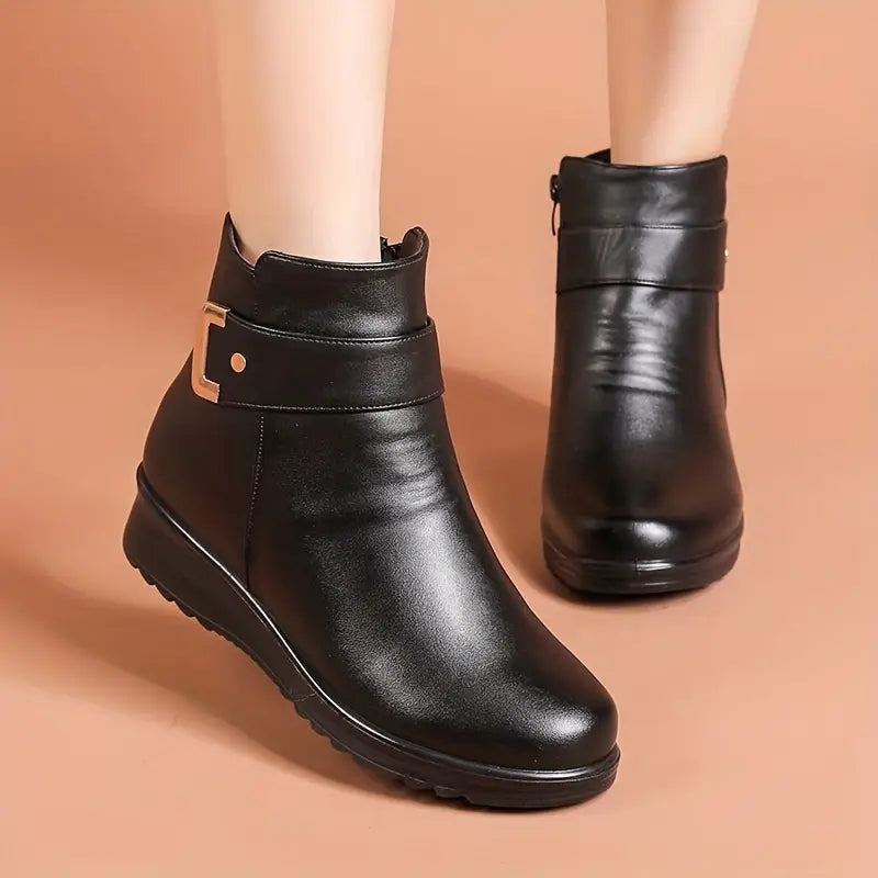 Women’s Fleece-Lined Winter Ankle Boots
