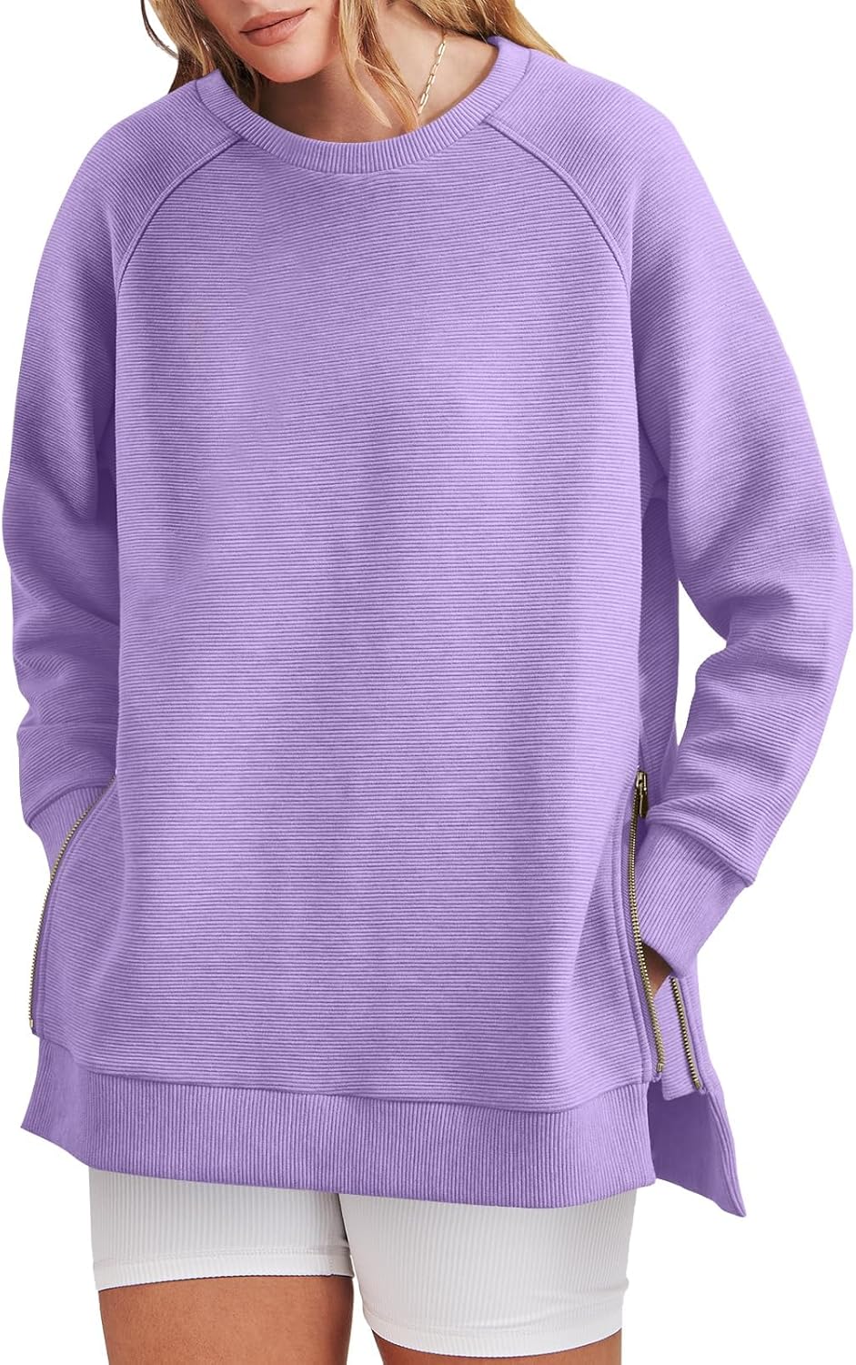 Kelly | Side Zipper Oversized Sweatshirt