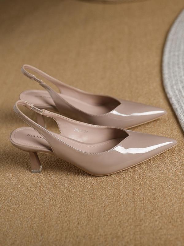 CLARA™ - Women Pointed Toe Slingback Heels for Work & Daily Wear