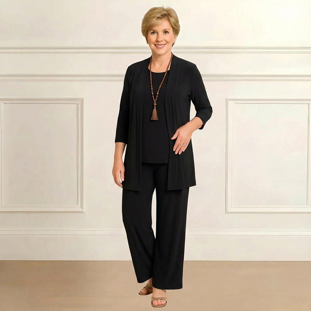 Barbara Cardigan, Top & Pants Set