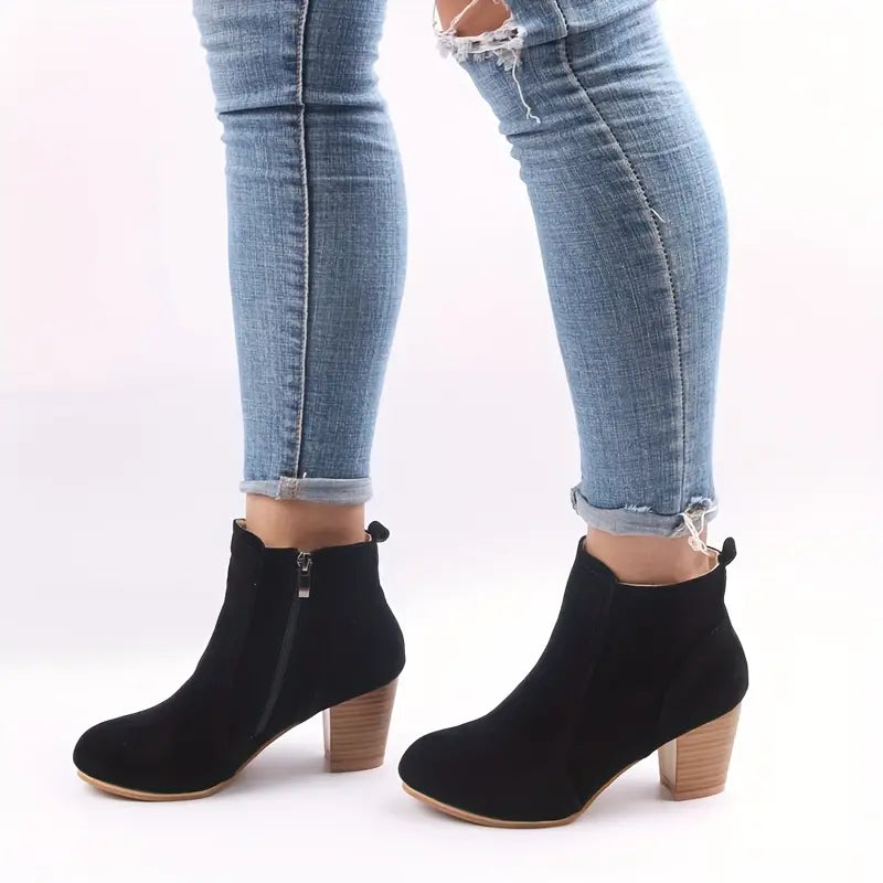 Women’s Comfort Chunky Heel Ankle Boots