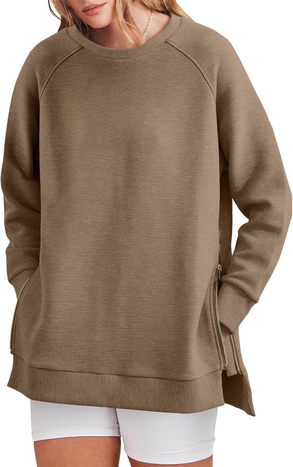 Kelly | Side Zipper Oversized Sweatshirt