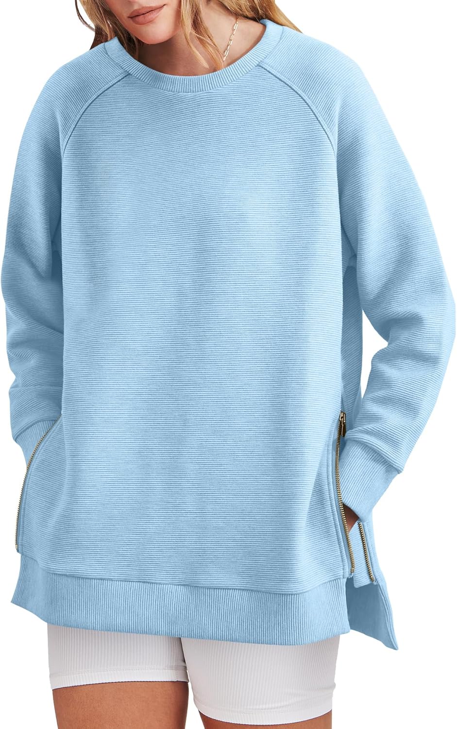 Kelly | Side Zipper Oversized Sweatshirt