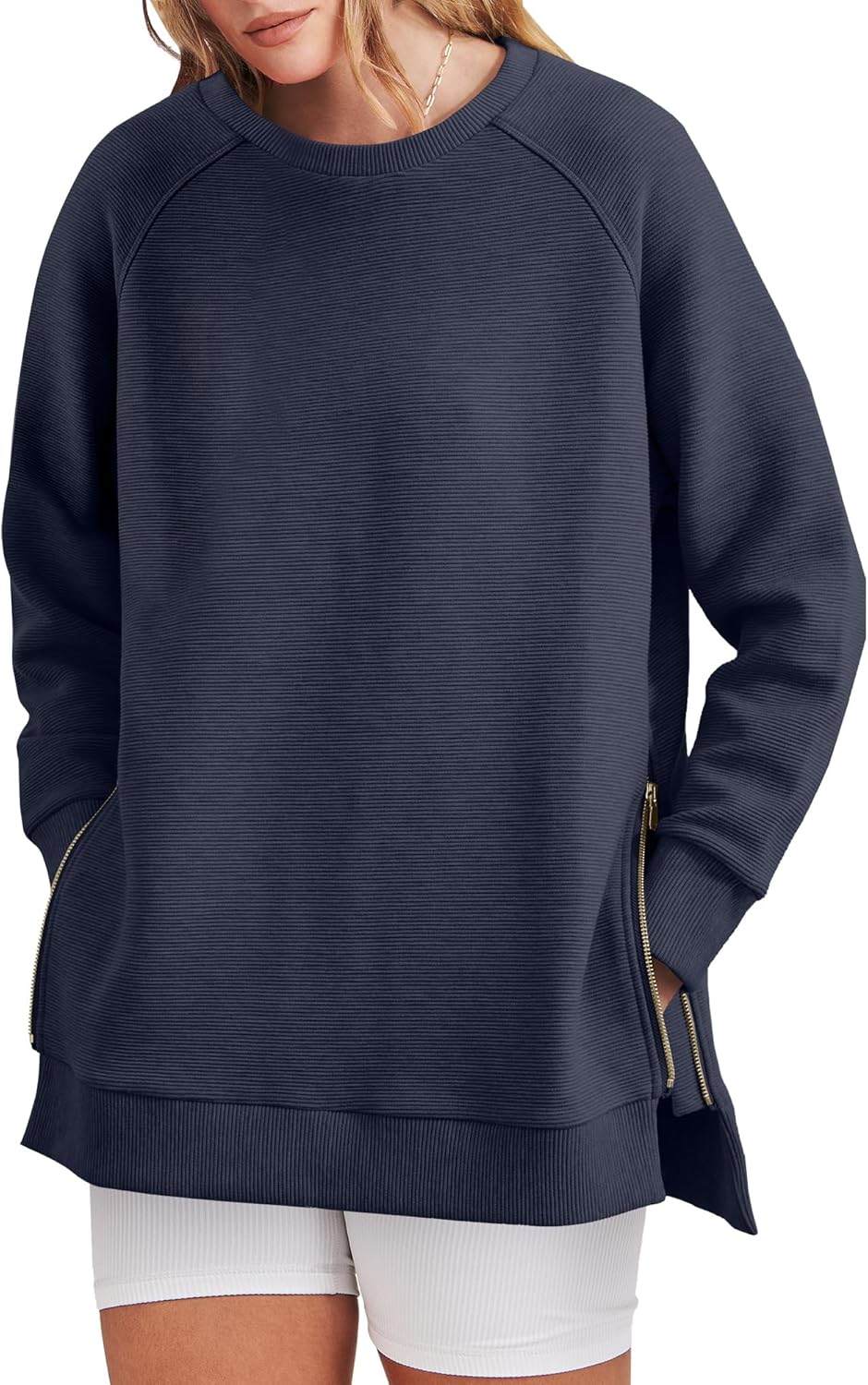Kelly | Side Zipper Oversized Sweatshirt